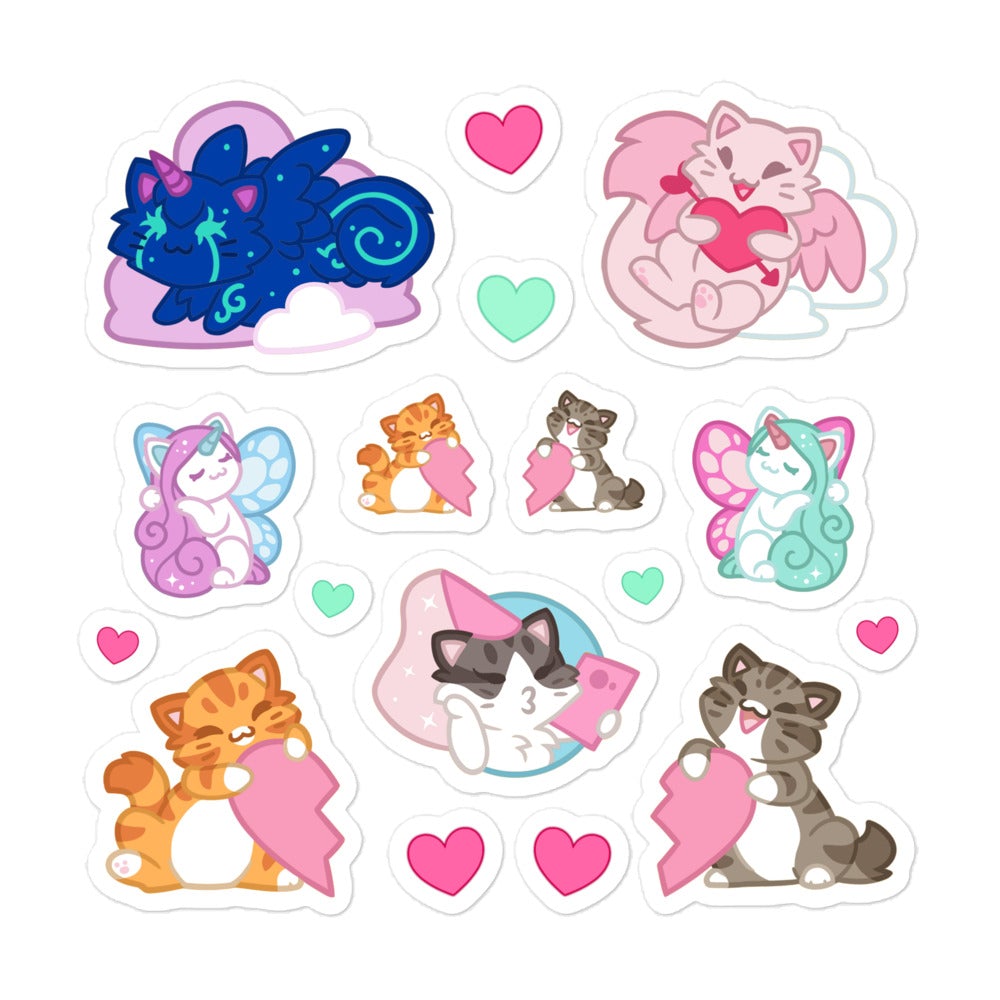 Valentine Sticker Sheet – Castle Cats Store