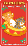 Curio & Bob Pin - Castle Cats