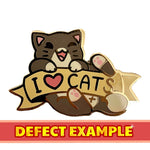 [DEFECT] I <3 CATS Pin - Castle Cats Store