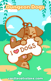 I <3 DOGS Keychain - Castle Cats Store