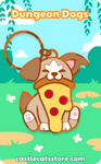Pupperoni "Pizza" Keychain - Castle Cats Store